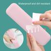 Makeup Brush Storage Bag Dustproof Design Water-Resistant Compact Silicone Cosmetic Bag Storage Organizer