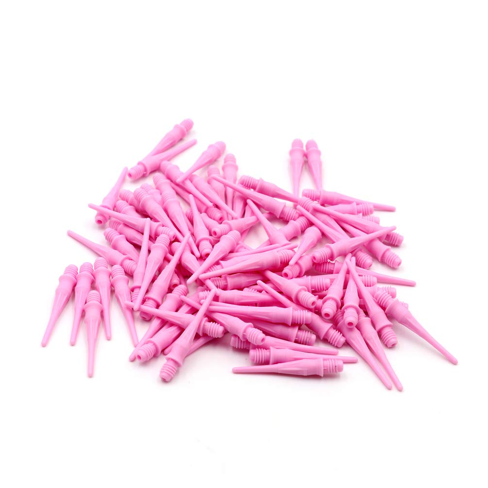 CUESOUL Soft Tip Points 2BA 80 Pieces Pink CSDA-A1117