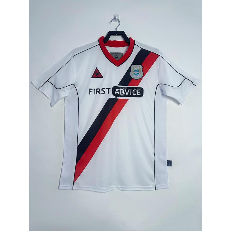 97-98 Manchester City retro jersey No. 17 Sun Jihai 16 Aguero 15 Harland 07-08 long short-sleeved football jersey