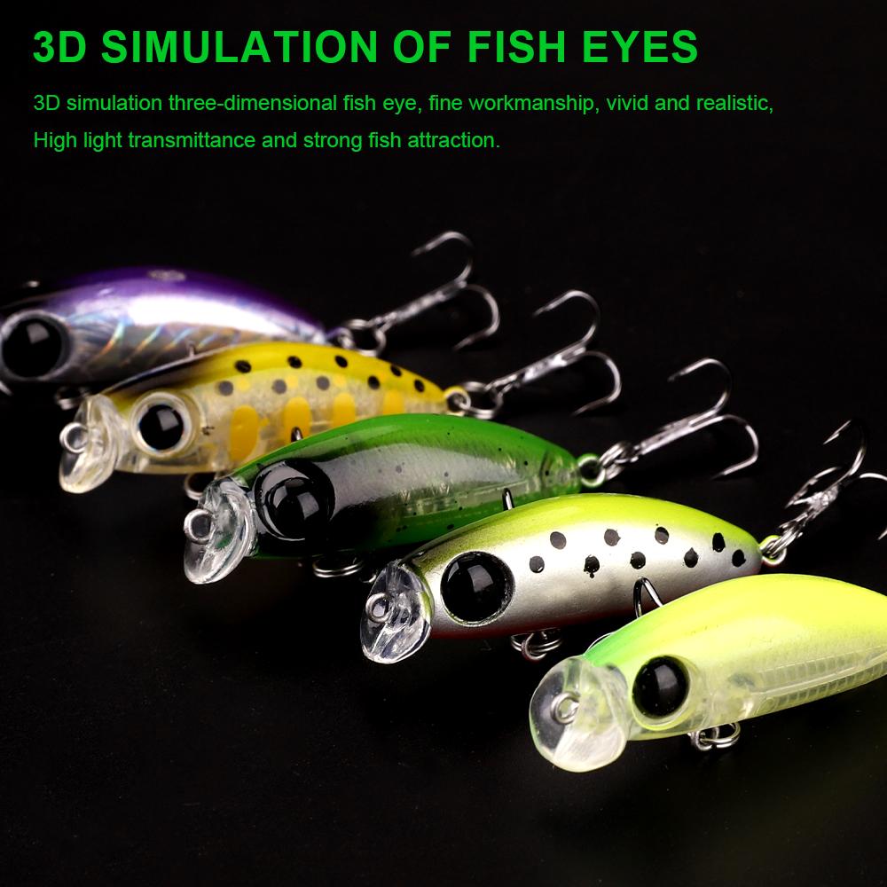 5 шт. 6 см/2,36 дюйма приманки, набор взрывных приманок для окуня с органайзером, плавающая взрывная приманка для пресноводной соленой воды