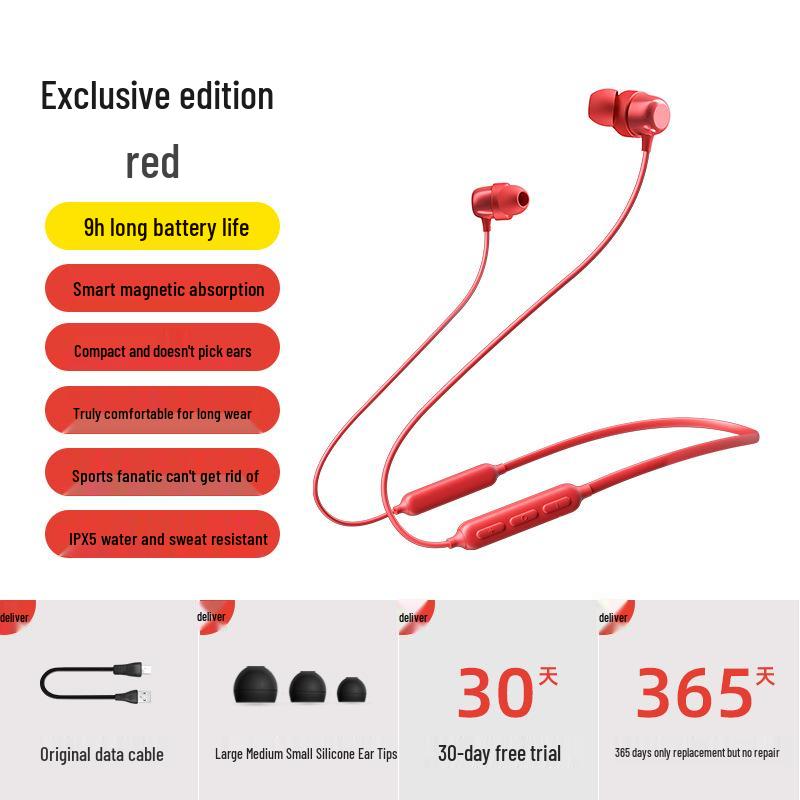 Havit Wireless Neckband Bluetooth Headphones for Apple, Huawei, Honor, Oppo, and Xiaomi