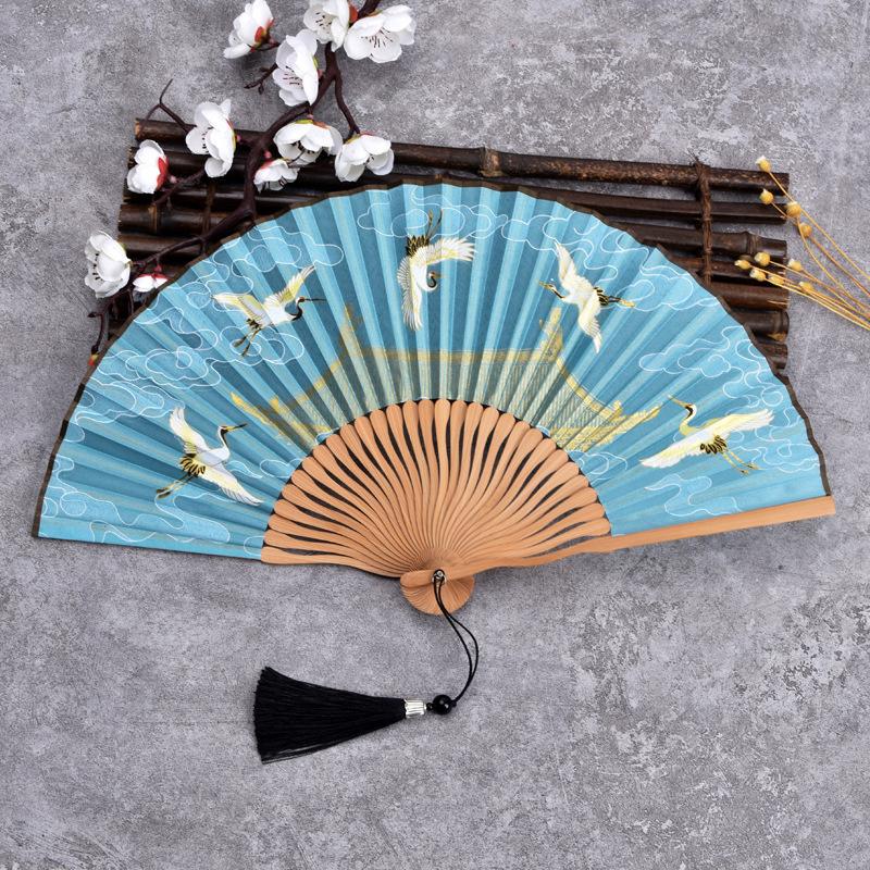 Chinese Style Ladies Portable Small Fan Gift Folding Fan Dance Hanfu Folding Fan