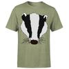 Badger Animal Face Ani Mates Unisexs Funny Novelty TShirt OrP1A2