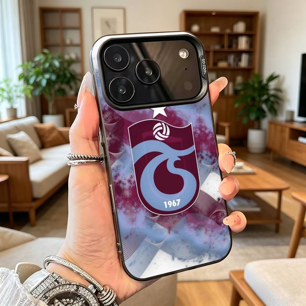 Чехол для телефона T-Trabzonspor для iPhone 17,16,15,14,13,12,11 Plus,Pro Max,XS,Цветной Посеребренный Внутренний Чехол