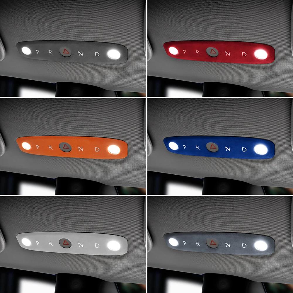 Suede Reading Light Frame Trim Sticker for Tesla Model 3 Highland 2024 Model Y Juniper 2025-UP Accessories