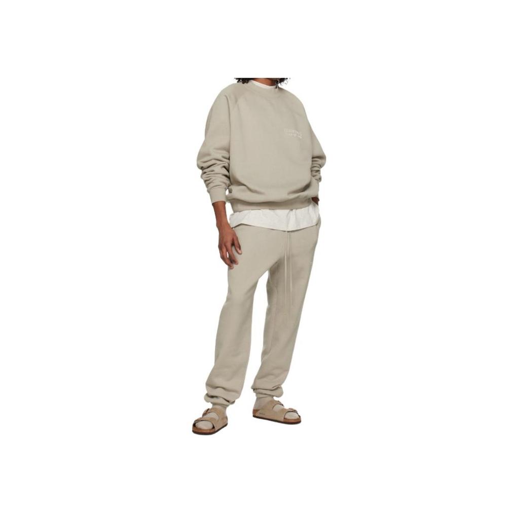 Fear Of God Essentials Smoke Solid Color Crewneck Pullover Long Sleeve Fleece Sweatshirt Women sweatshirt Smoke-Gray FOG-FW22-070
