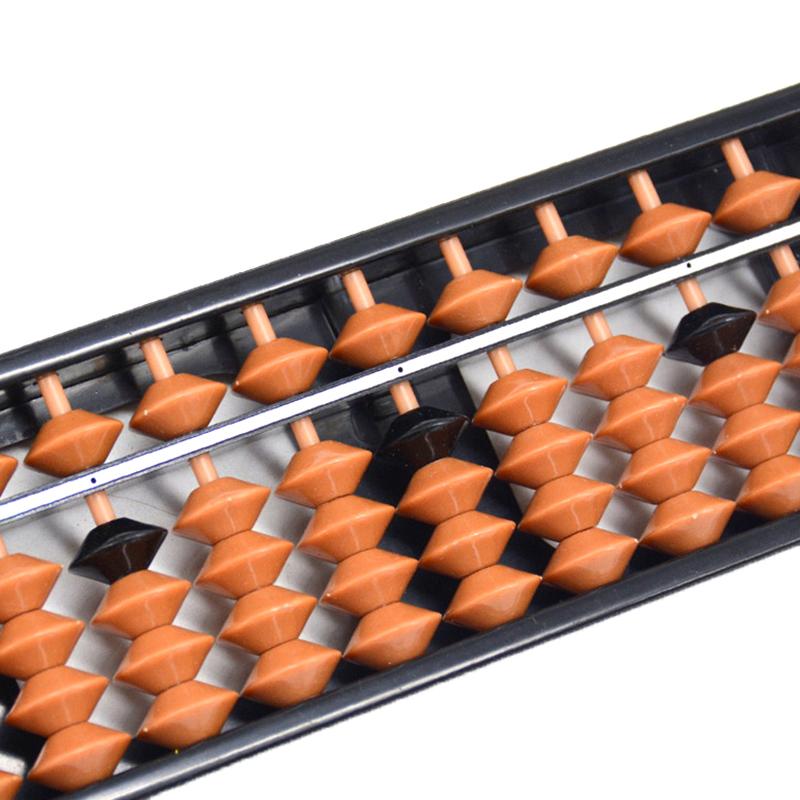 7/9/11/13/15/17 Digit Rods Standard Abacus Brown Bead Soroban Calculator Counting Tool Mathematics Beginners Caculating Toys
