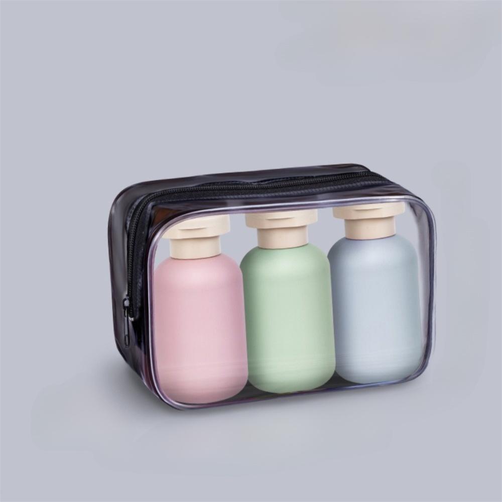 3Pcs 100ml Liquid Dispenser Containers Plastic Empty Bottle High Quality Split Bottles Travel
