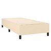 Maison Exclusive - Sommier à lattes de lit et matelas Crème 90x190 cm Tissu