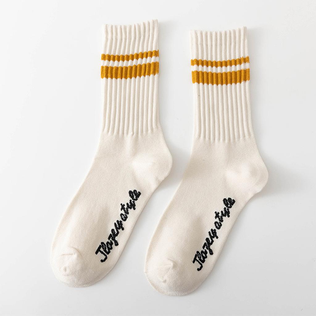 Полосатые носки с двумя полосками, японские бейсбольные носки, баскетбольные парные академические ветрозащитные носки, модные хлопковые спортивные носки для мужчин и женщин