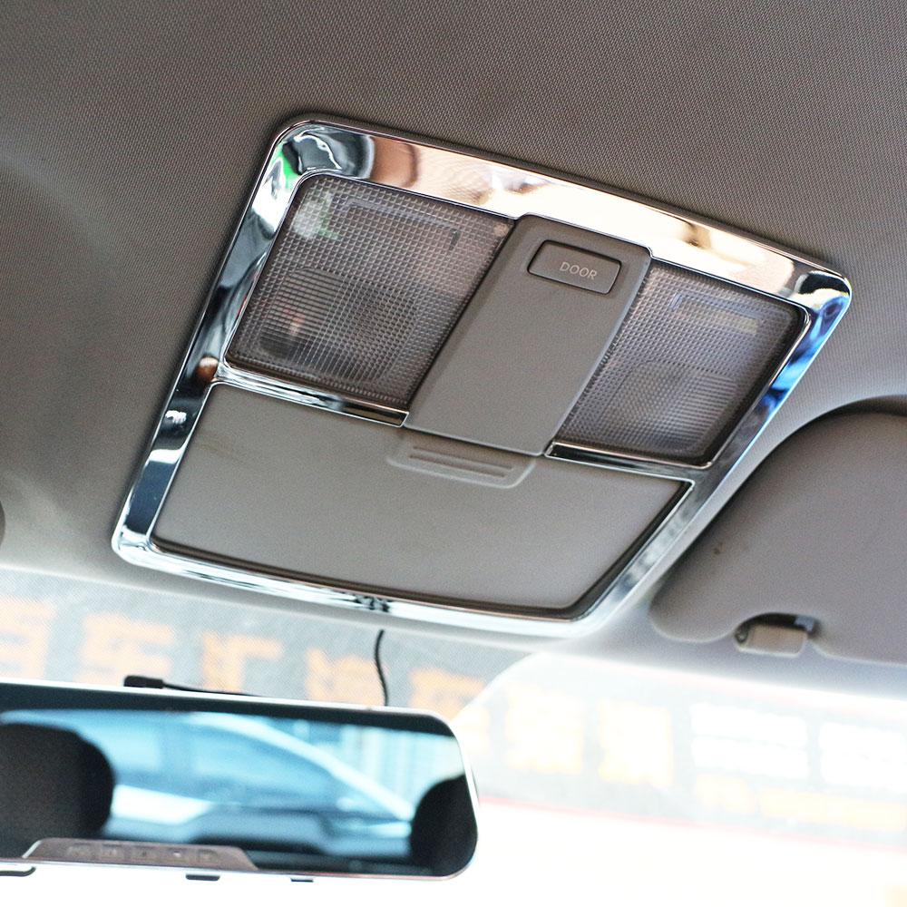 Хромированная накладка на плафон лампы для чтения, отделка, рамка декора для потолочных ламп для чтения для Kia Sportage 3 SL 2012 -2016, наклейка на автомобиль