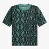 Fred Perry [Эми Уайнхаус] Вязаный джемпер с принтом "Змея" - Глубокий мятный Afpf2336548-R35