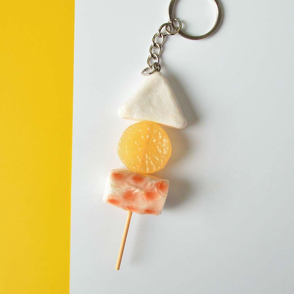 Шпажка Корейский стиль Сумка Подвеска Искусственная еда Брелок Женская мода Ювелирные изделия Имитация BBQ Брелки