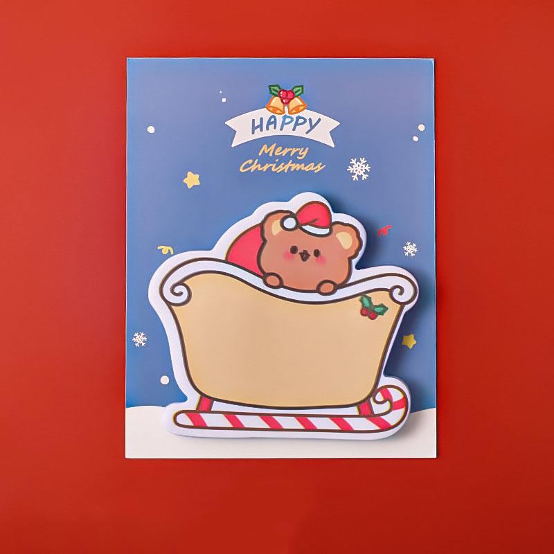 1 шт. клейкая наклейка Kawaii Christmas Sticky Notes блокнот для заметок офис школьные принадлежности канцелярские принадлежности наклейка