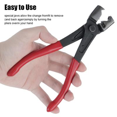 Collar Hose Clip Clamp Pliers R Type Car Hose Oil Hose Crimping Plier Auto Repairing Water Pipe Clamp Car Repair Hand Tool Hand-held Tools Vise