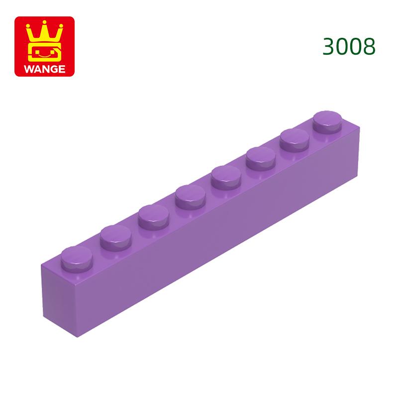 Нетоксичный 33 шт./лот 3008 1x8 Строительный блок с высоким отверстием Moc Базовые классические детали Кирпичные аксессуары Совместимы с DIY Детские игрушки Подарочная коробка