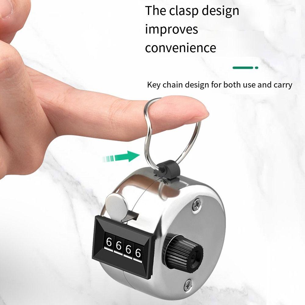 Портативный. Ручной счетчик с 4-значным механическим числом, счетчики с щелчками, спортивные