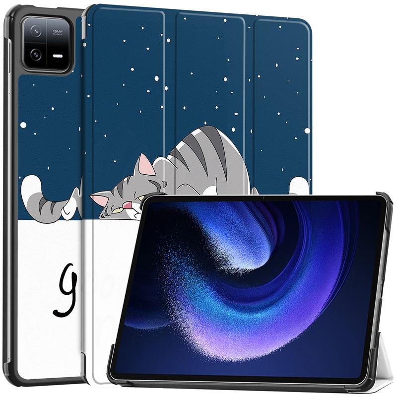 Чехол для Xiaomi Pad 6 2023, чехол для планшета 11 дюймов, чехол для Xiaomi MiPad 6 Pro Mi Pad 6 Pro, чехол Etui из искусственной кожи Caqa + стилус