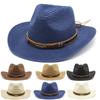 Western Cowboy Straw Hat Men And Women Outdoor Beach Hat Sun Hat Czy-025
