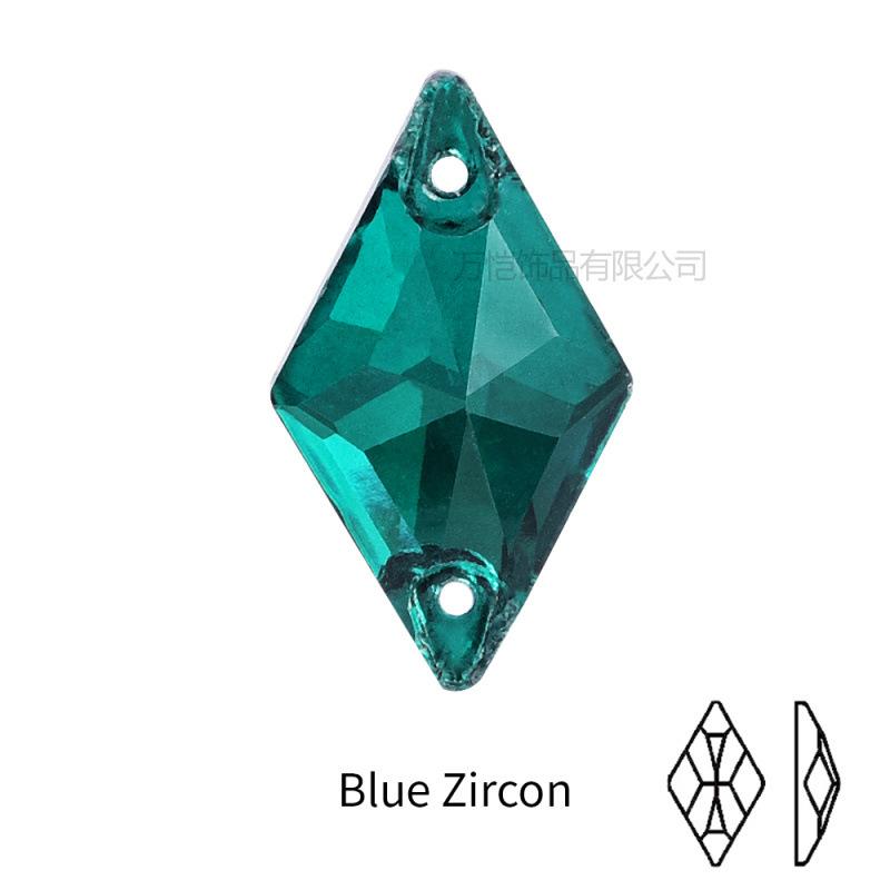 Crystal Hand-Sewn Diamond, Glass Rhinestone Diy Crystal Material, Rhombus Creative Clothing Accessories