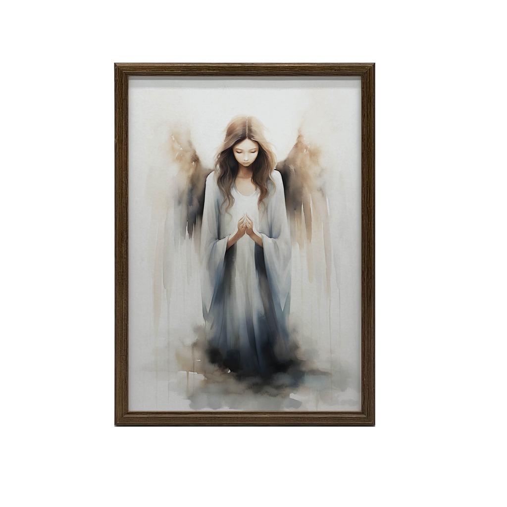 Poster Symphony of Blue Poster Symphony of Blue, 30X40 Cm, Frame Wooden Light Oak, Paper Matte 230 Gsm