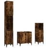 VidaXL Bathroom Furniture Set 3 Pcs Smoked Oak 3185594