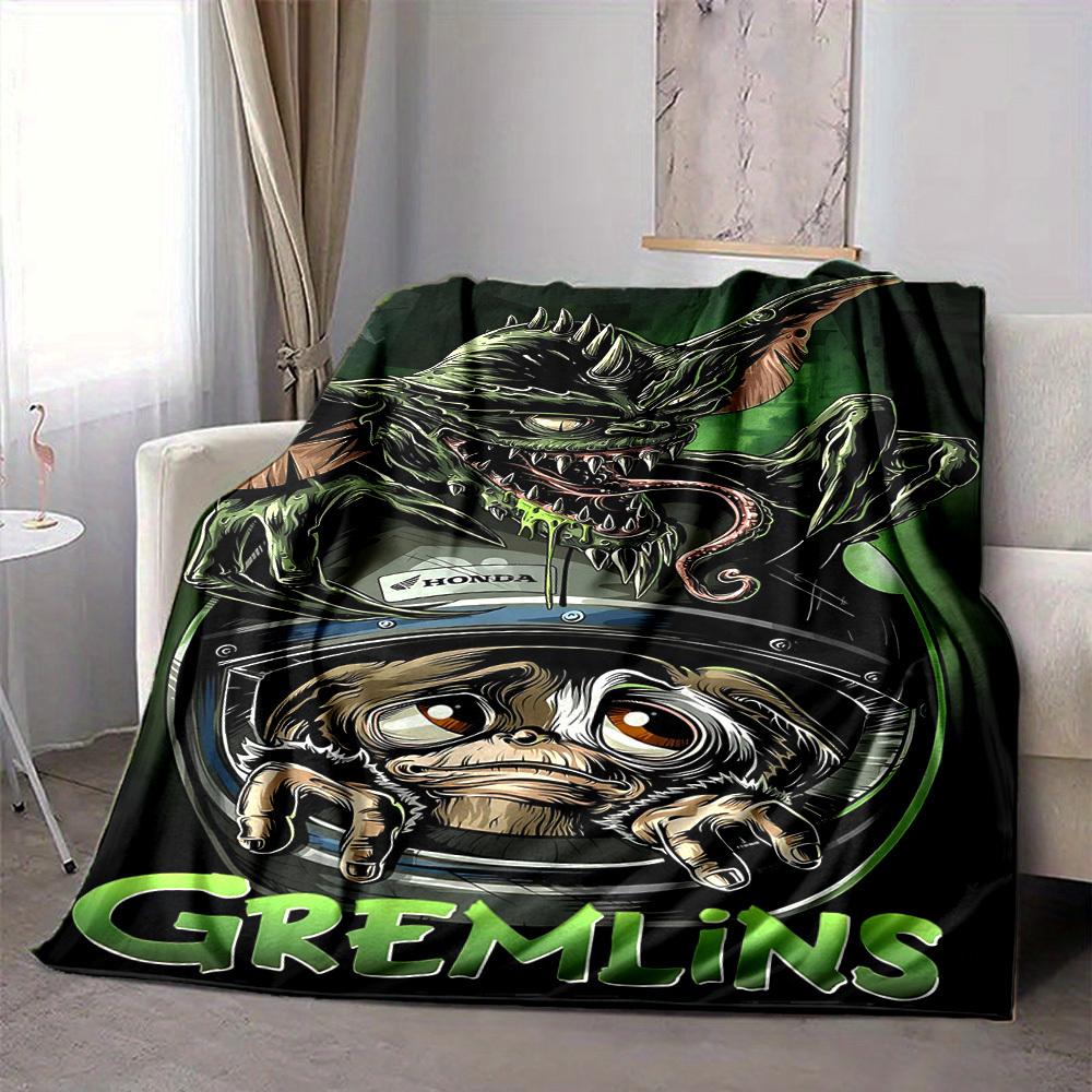 1 шт. Плед Gremlins Легкий фланелевый плед для дивана, кровати, путешествий, кемпинга, гостиной, офиса, дивана, кресла и кровати