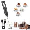 Milk Frother USB Rechargeable 3 Speeds Foam Maker Coffee Whisk Mixer Electric Handle Blender Egg Beater