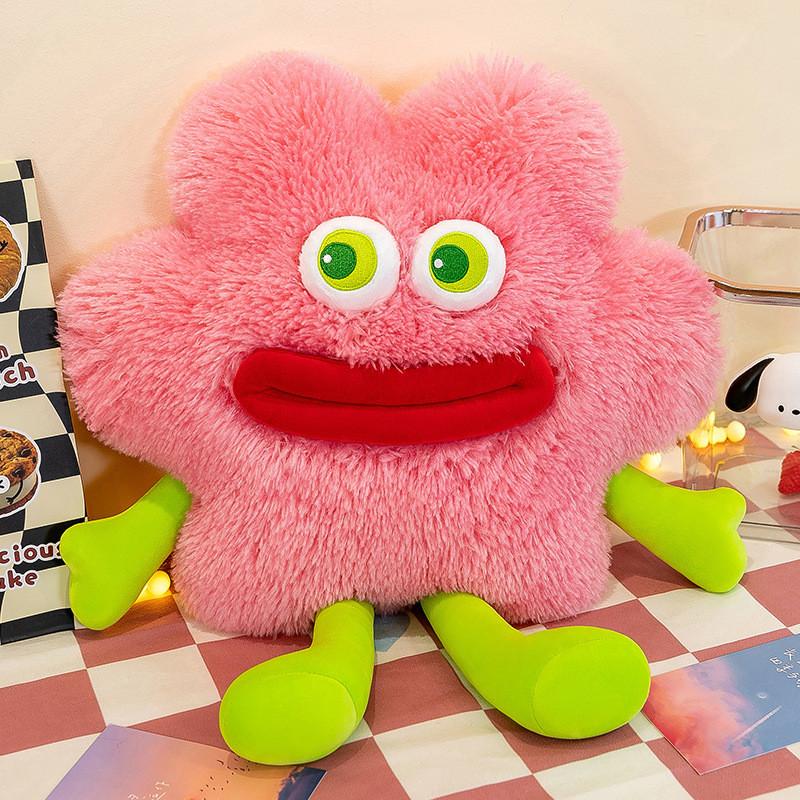 Mouth Big Cartoon Monster Plush Toy Cute Sausage Lip Monster Doll Kids Gift