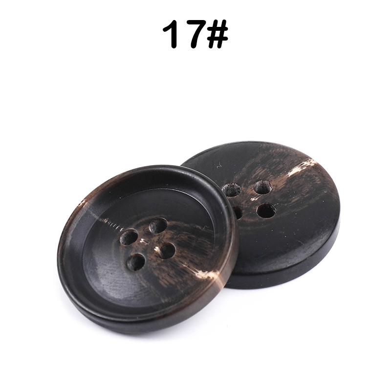 New 10Pcs Resin 4 Holes Buttons Sewing Accessories Size Complete For Clothing Decorative Plastic Buttons Handmade Diy