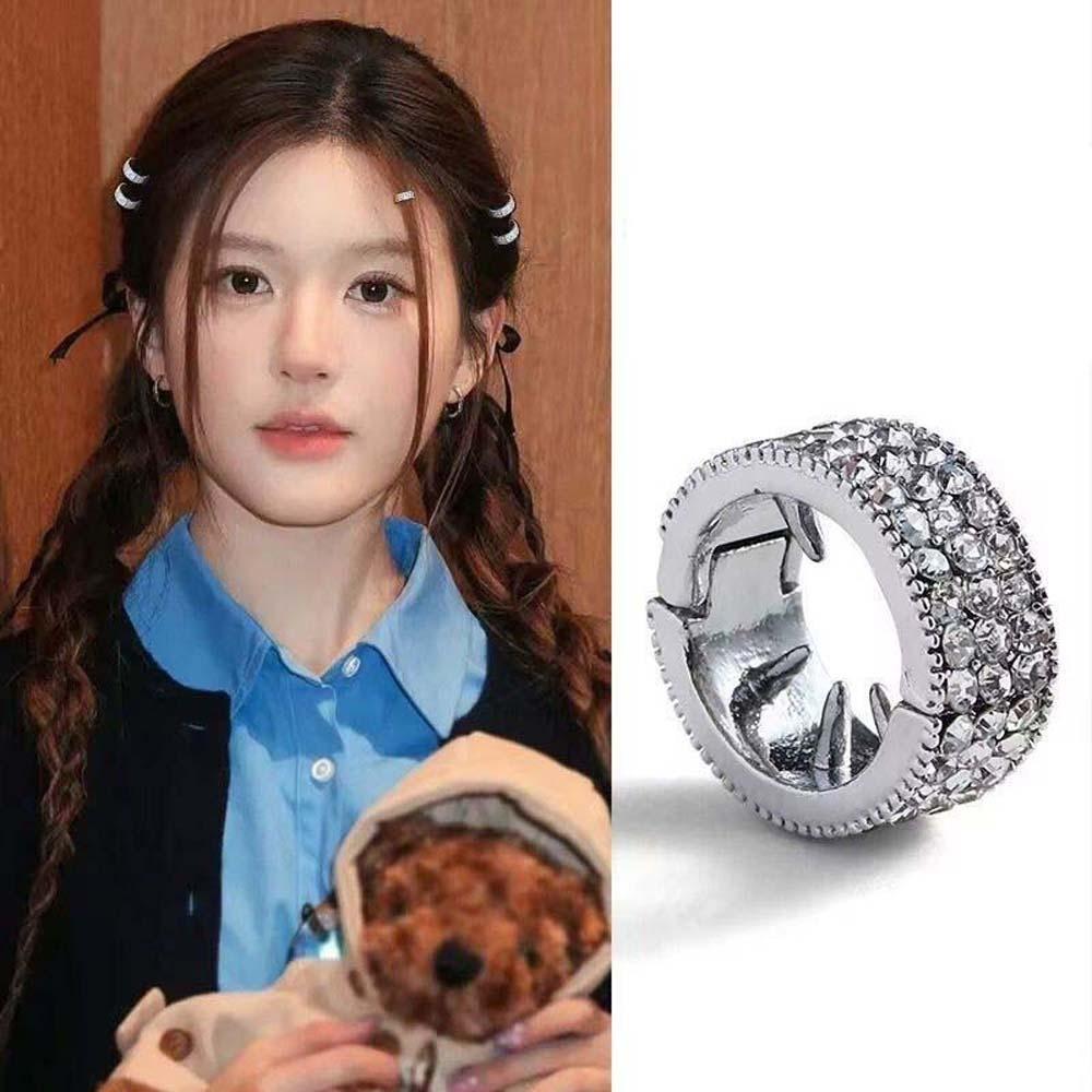 2/4/6pcs/set Y2K Silver Round Hairclasp Hollow Out Dreadlocks Beads Hair Ring for Braids Men