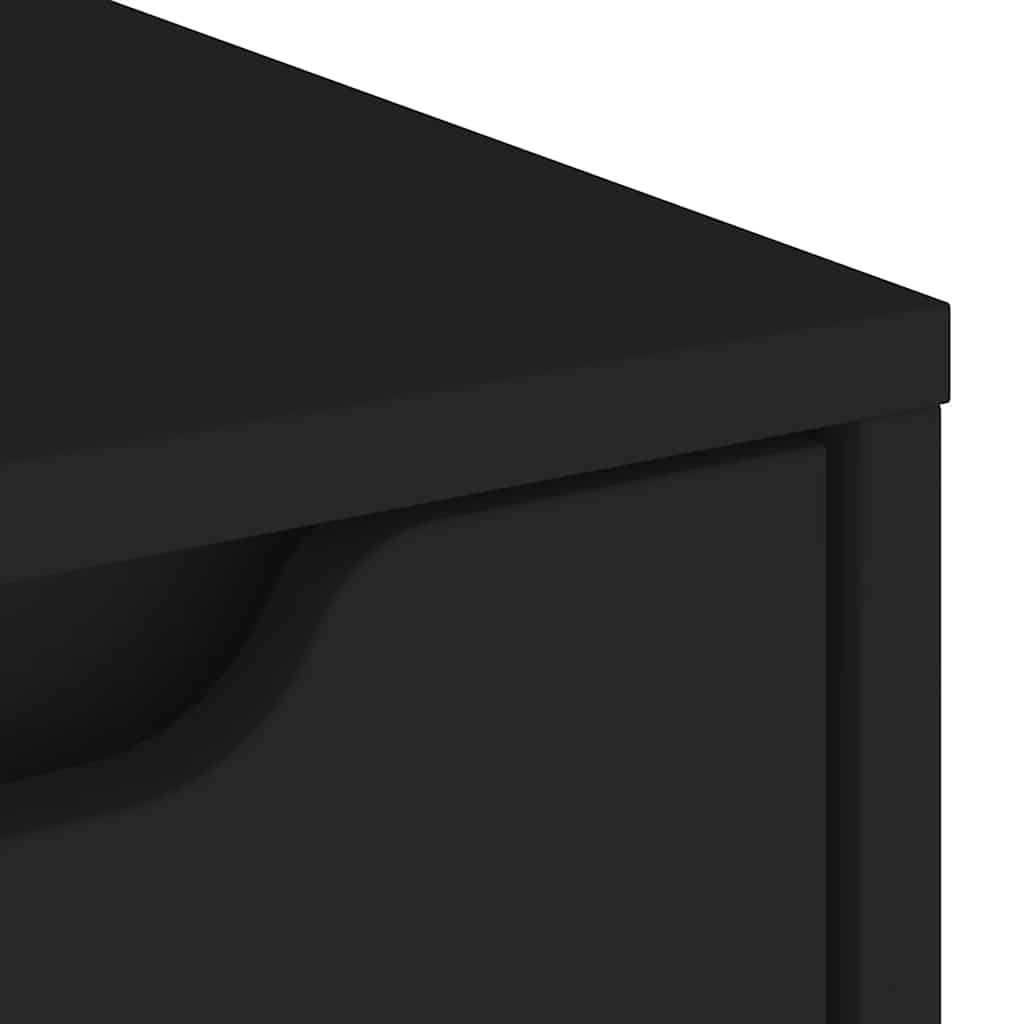 VISNES Sideboard Black 60 x 40 x 73 cm Engineered Wood