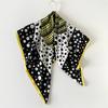 Polka Dot Pumpkin Scarf Square Scarf Light Luxury Style Versatile Thin Women's Scarf Spring and Summer New Simple Scarf