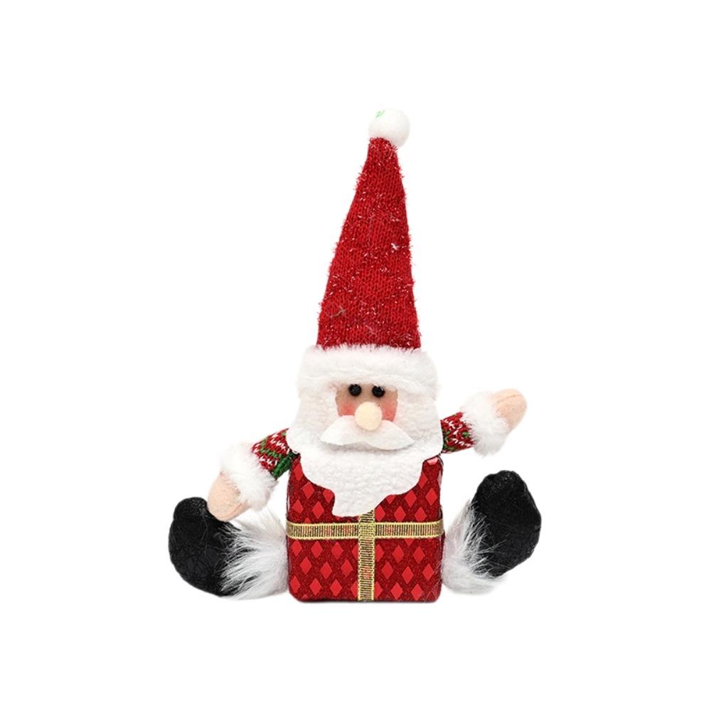 Santa Claus Christmas Tree Hanging Decorations Elk Deer Snowman Christmas Santa Claus Pendant Colorful Handicrafts