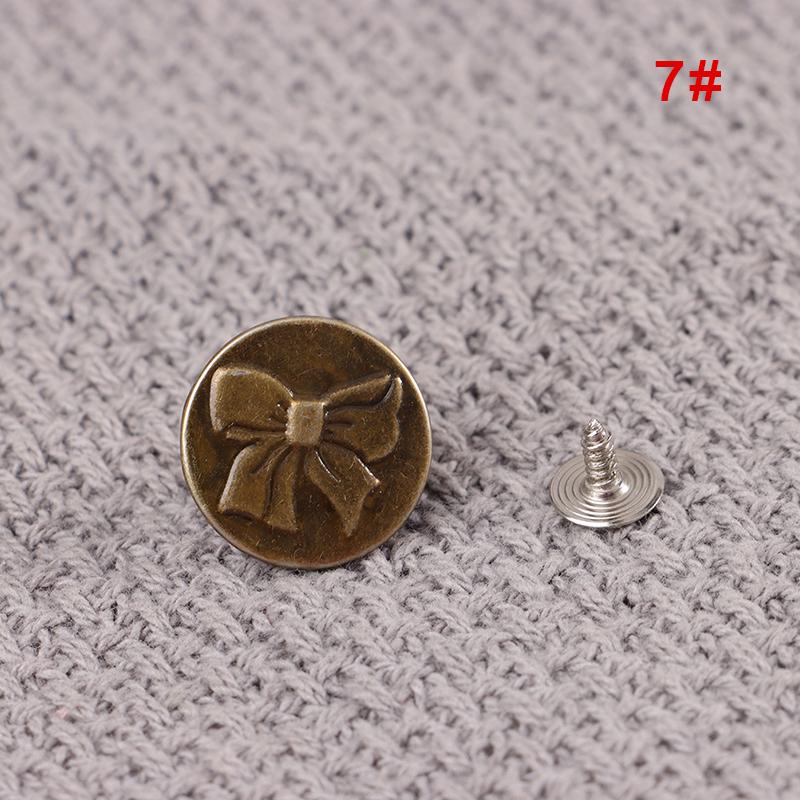 17Mm Jeans Snap Fastener Sewing-Free Button With Screw Pants Change Waist Size