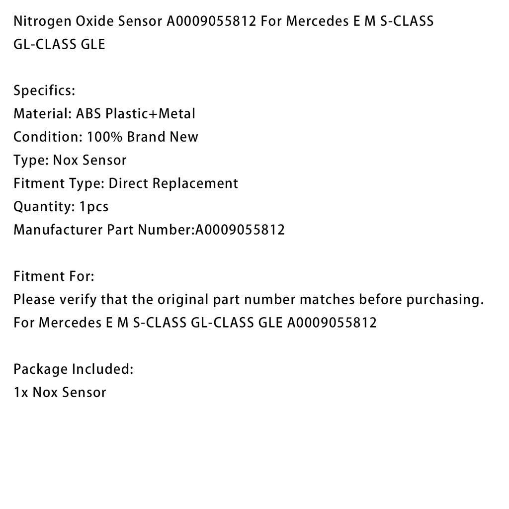 Nitrogen Oxide Sensor A0009055812 For Mercedes E M S-CLASS GL-CLASS GLE