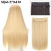 MISS WIG Synthetic Invisible Fish Wire No Clip Wavy Hair Extensions Long Hairpiece Natural Black Brown Blonde for Women Fake Hair Piece