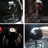 Shift Knob Black 8 Ball Billiard Acrylic Gear Shift Lever Shift Knob/Universal Fit Compatible Manual Car Transmission Accessory