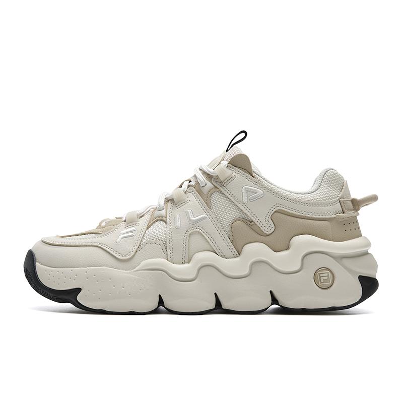Fila Панини Удобные Универсальные Нескользящие Низкие Повседневные Кроссовки Мужские кроссовки Бежевый F12M532163FFA