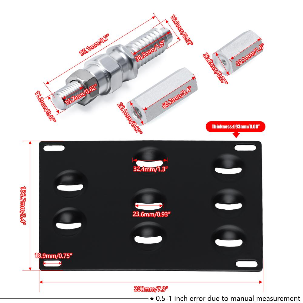 Передний бампер Буксировочный крюк Держатель кронштейна для крепления номерного знака для 06-13 BMW E92 E93 325i E70 X5 и 01-15 Mini Cooper R50 R52 R53