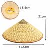 Peigu Oriental Vietnamese Chinese Asian Straw Cone Shaped Fishing Sun Rice Bamboo Hat
