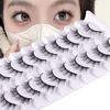 Soft Fake Eyelashes Natural Short Lashes False Eyelashes Cat Eye Look Manga Lashes
