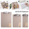 2Pcs Writing Pad A6/A5/A4 Clipboard Ticket Bill Holder Menu Paper Clips New File Folder Board