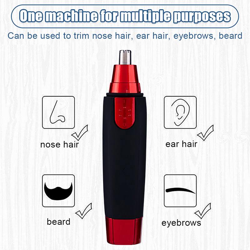 Electric Nose Hair Trimmer Implement Shaver Clipper Battery Operated Men Women Trimmer Shaver