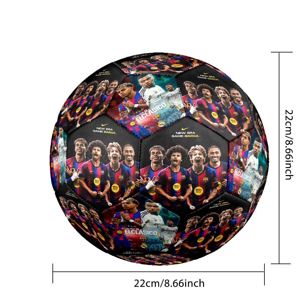 Yamal 19 Yaml Soccer Legend Poster Soccer Ball Size 5 Football Machine-Stitched Indoor/Outdoor Universal Football perfect gift for sports enthusiasts