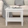 VidaXL Coffee Table White 50x50x45 Cm Solid Pine Wood 822278