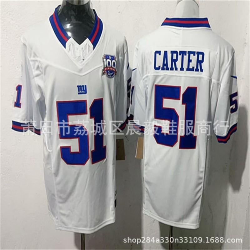 New York Giants NFL Football Jersey Embroidered Team Uniform Men Women Fall Winter Sportswear