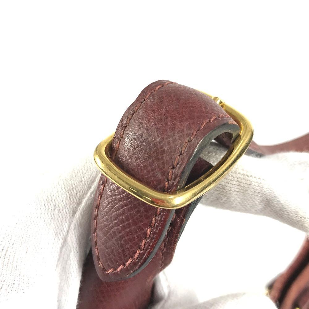 HERMES vintage Trim 31 Tote Bag Shoulder Bag Leather BrownBased/GoldHardware