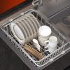 304 Stainless Steel Stainless Steel Dish Drying Rack Fruit Vegetable Drain Basket  Dish Drying