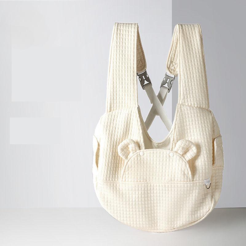 Дышащий хлопковый рюкзак для домашних животных, регулируемые портативные сумки с перекрестной грудью для маленьких собак и кошек